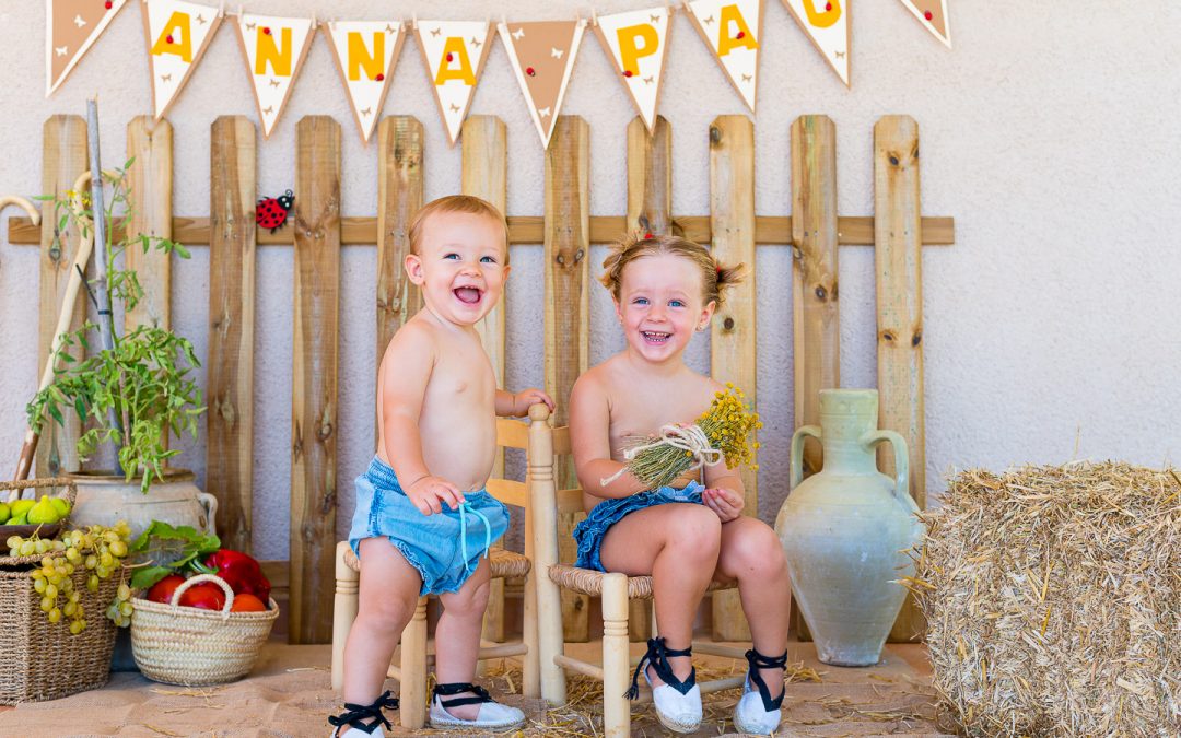 Smash cake rural en Cocentaina con Anna y Pau
